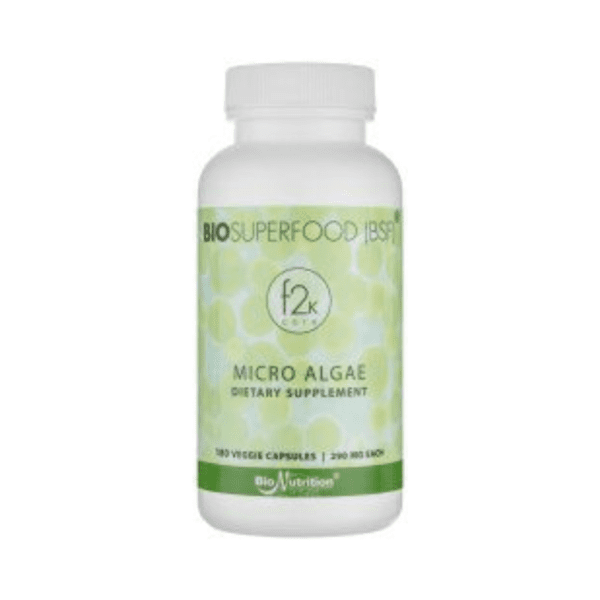 A bottle of micro algae supplement